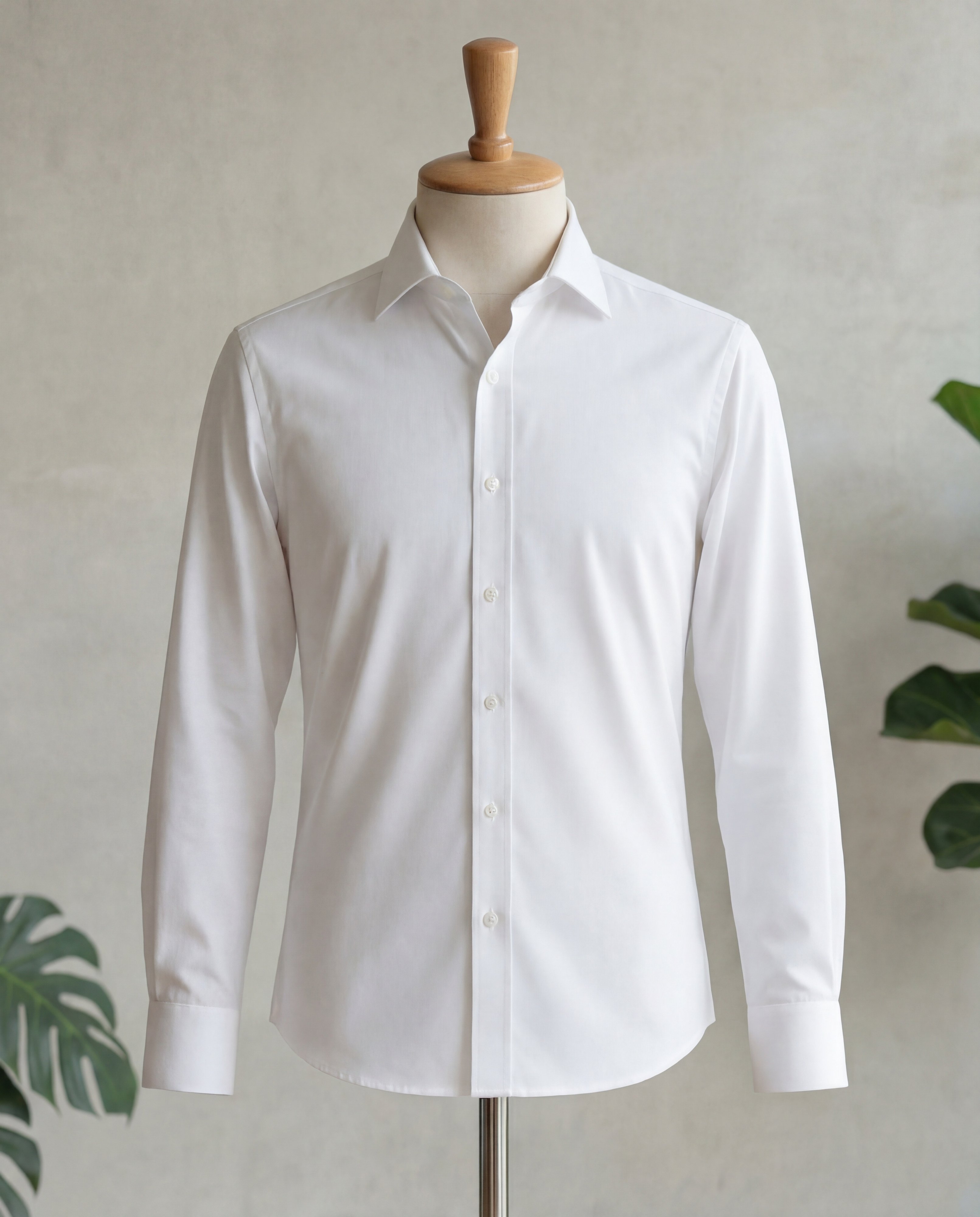 Pure White Italian Cotton Shirt